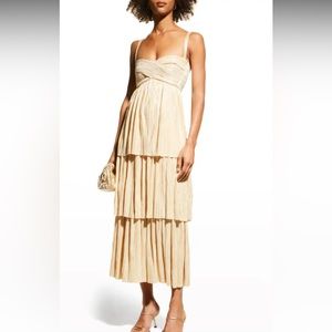 Tiered Gold Dress